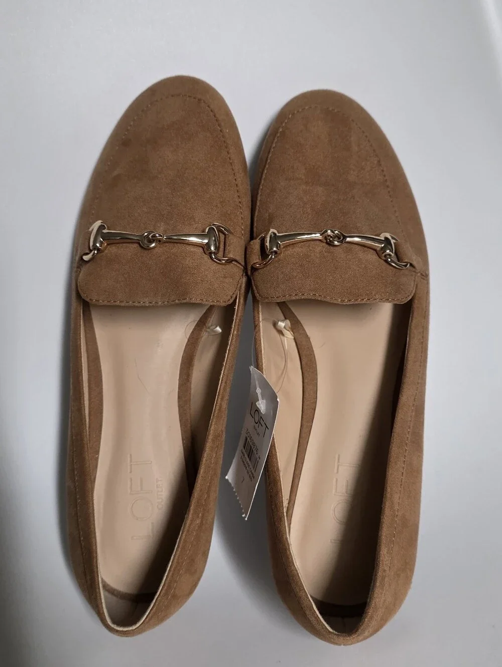LOFT Outlet brown suede loafers Size 7 - Picture 2 of 5
